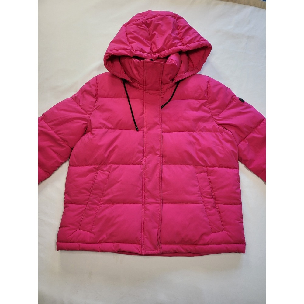 Calvin Klein Kids Pink Hooded Puffer Jacket Sorona Insulation Size S/CH